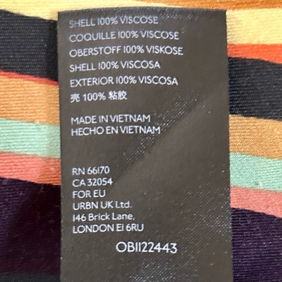 Anthropologie Runi Chevron Midi Dress Size Small - Picture 15 of 16